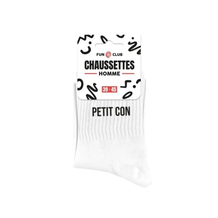 Chaussettes Blanches Petit Con Homme