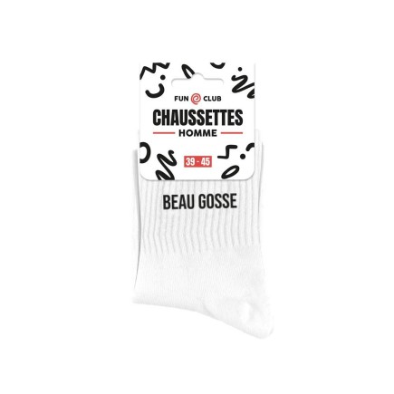 Chaussettes Blanches Beau Gosse Homme