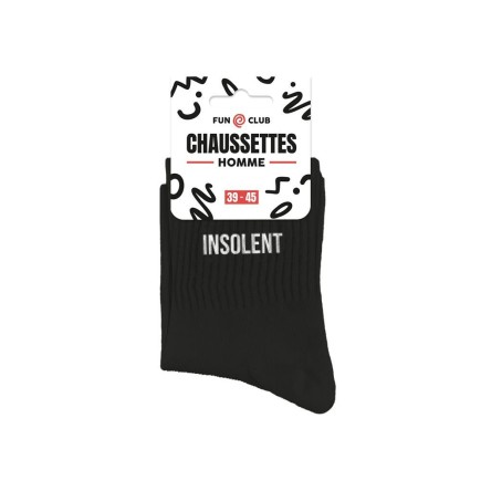 Chaussettes Noires Insolent Homme