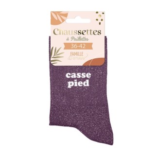 Chaussettes Paillettes Casse Pied