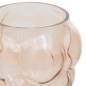 Vase verre soufflé 18 cm beige