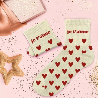 Chaussettes Paillettes Je T Aime