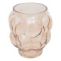 Vase verre soufflé 18 cm beige