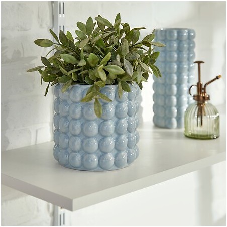 Cache-pot Sky 16 cm bleu
