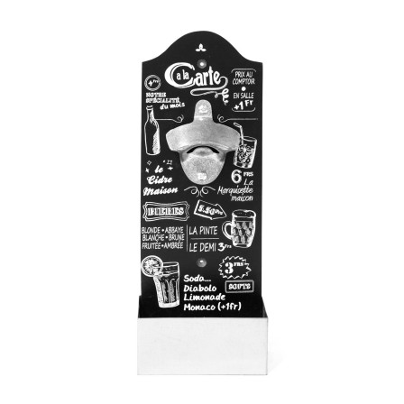 DECAPSULEUR MURAL 30X12CM NOIR