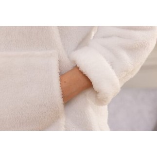 Plaid sweat fourrure Teddy