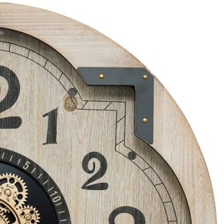 Horloge avec mécanisme McKensie diam 63 cm MDF beige