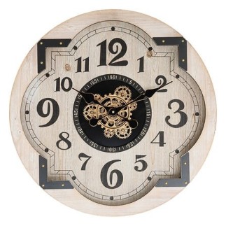 Horloge avec mécanisme McKensie diam 63 cm MDF beige