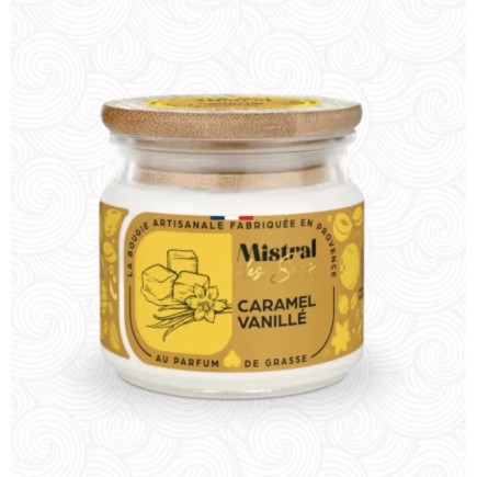 Bougie parfumée Caramel vanillé (3 tailles)