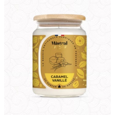 Bougie parfumée Caramel vanillé (3 tailles)