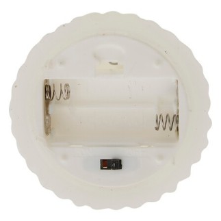 Bougie LED forme sapin 20 cm blanc