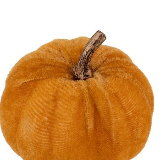 5 citrouilles polystyrène et velours