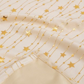 Nappe velours étoiles 140x240cm doré