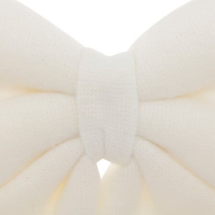 Nœud déco 40 x 43 cm laine blanc