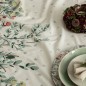 Nappe coton branches 140x240cm blanc