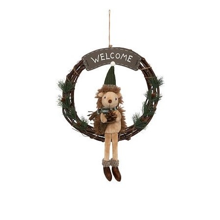 Suspension couronne hérisson 33 cm