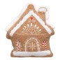 Coussin forme maison pain d'épice