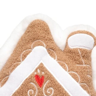 Coussin forme maison pain d'épice
