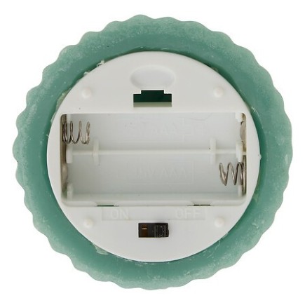 Bougie LED forme sapin 20 cm vert