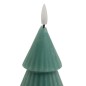 Bougie LED forme sapin 20 cm vert