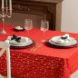 Nappe velours étoiles 140x240cm rouge