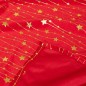 Nappe velours étoiles 140x240cm rouge