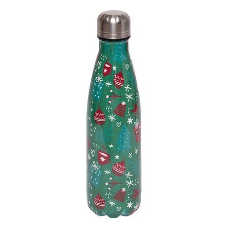 Bouteille isotherme Noël 0,5 l vert