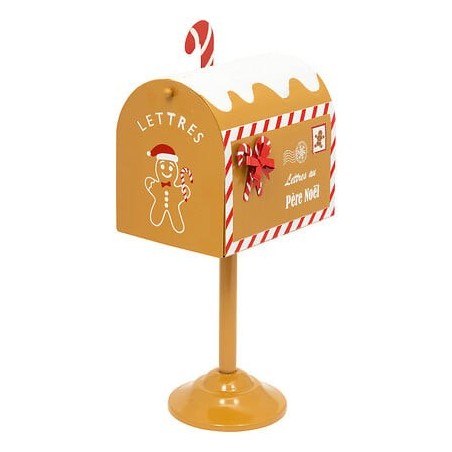 Boîte aux lettres pain d'épice 32 cm métal
