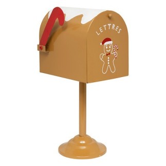 Boîte aux lettres pain d'épice 32 cm métal
