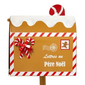 Boîte aux lettres pain d'épice 32 cm métal