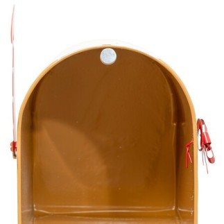 Boîte aux lettres pain d'épice 32 cm métal