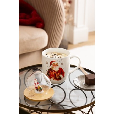 Mug 55 cl avec couvercle boule de Noël