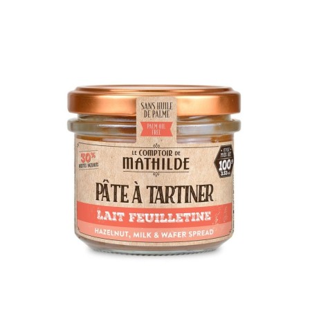 PATE A TARTINER LAIT NOISETTE FEUILLETINE 100G