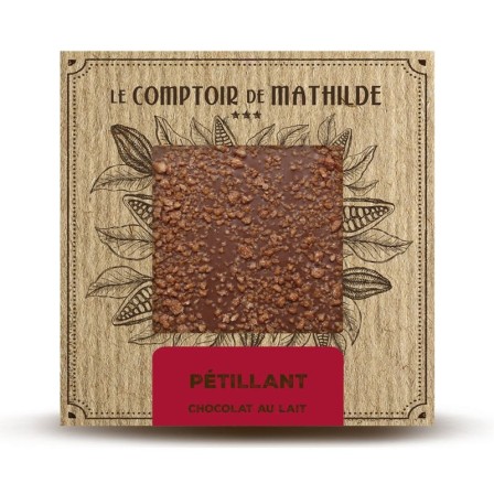 TABLETTE CHOCOLAT LAIT PETILLANT 80G