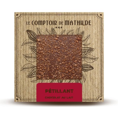 TABLETTE CHOCOLAT LAIT PETILLANT 80G