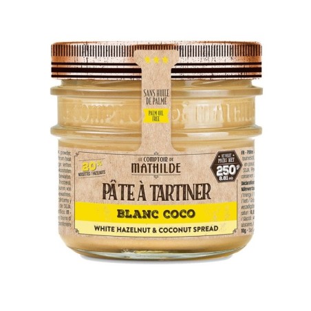 PATE A TARTINER BLANC NOISETTE NOIX DE COCO 250G