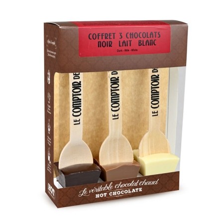 COFFRET 3 HOT CHOCOLATE 3 CHOCOLATS 3X30G
