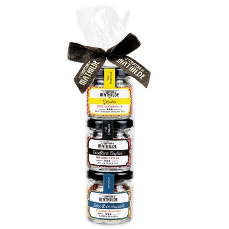 PAPILLOTE 3 MINI POTS DE THÉS SAVEURS ASSORTIES