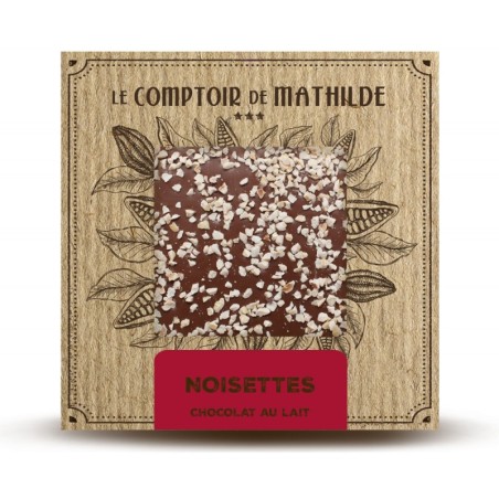 TABLETTE CHOCOLAT LAIT NOISETTES CARAMELISEES 80G