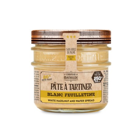 PATE A TARTINER BLANC NOISETTE FEUILLETINE 250G