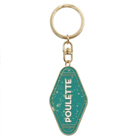 Porte Cles Paillettes Poulette