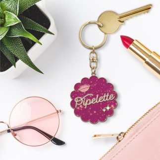 Porte Cles Paillettes Pipelette