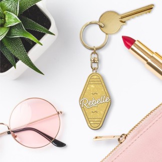 Porte Cles Paillettes Rebelle