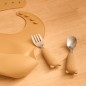 Set couverts cuillère et fourchette Yum ocre