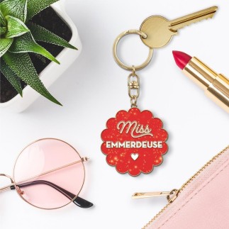 Porte Cles Paillettes Emmerdeuse