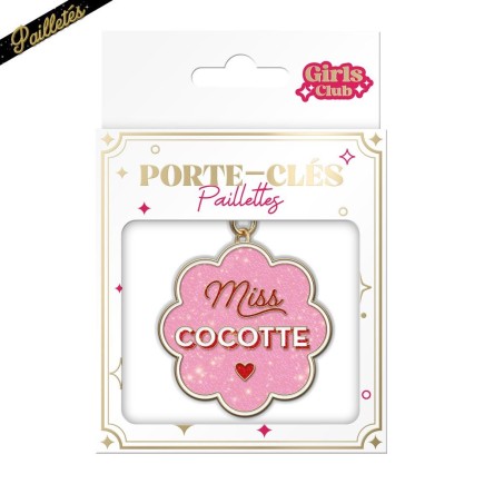 Porte Cles Paillettes Cocotte