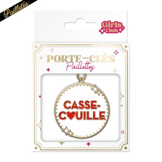 Porte Cles Paillettes Casse Couille