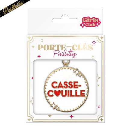 Porte Cles Paillettes Casse Couille