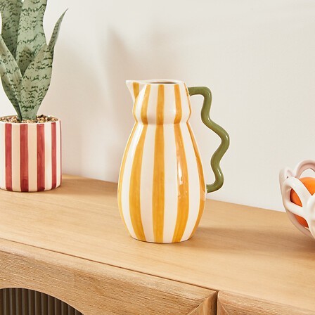 Vase carafe céramique Chéri jaune