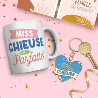 Coffret Mug Porte Cles Paillettes Chieuse